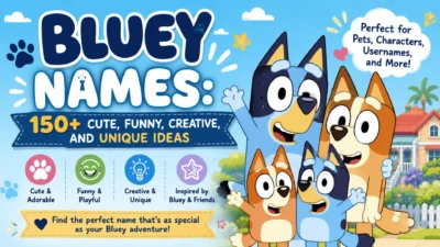 Bluey names with 150+ cute, funny, creative, and unique ideas for pets and characters