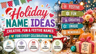 Holiday name ideas for creative, fun, and festive celebrations