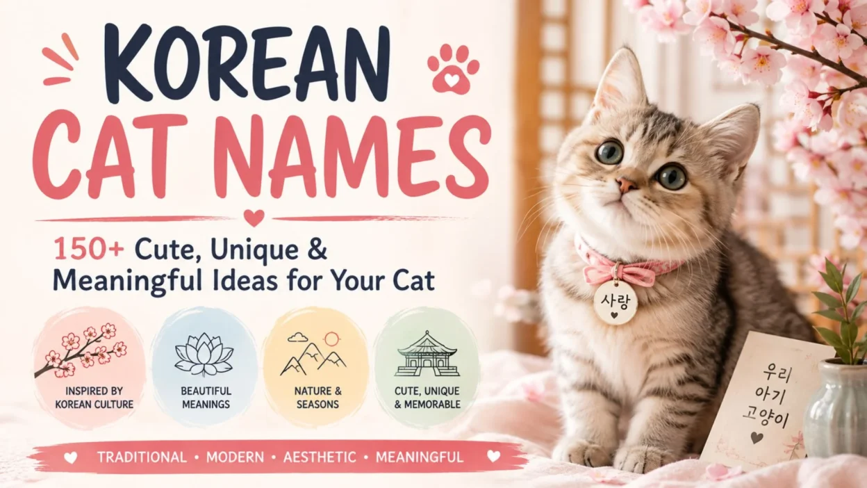 Korean cat names with 150+ cute, unique, and meaningful name ideas for cats