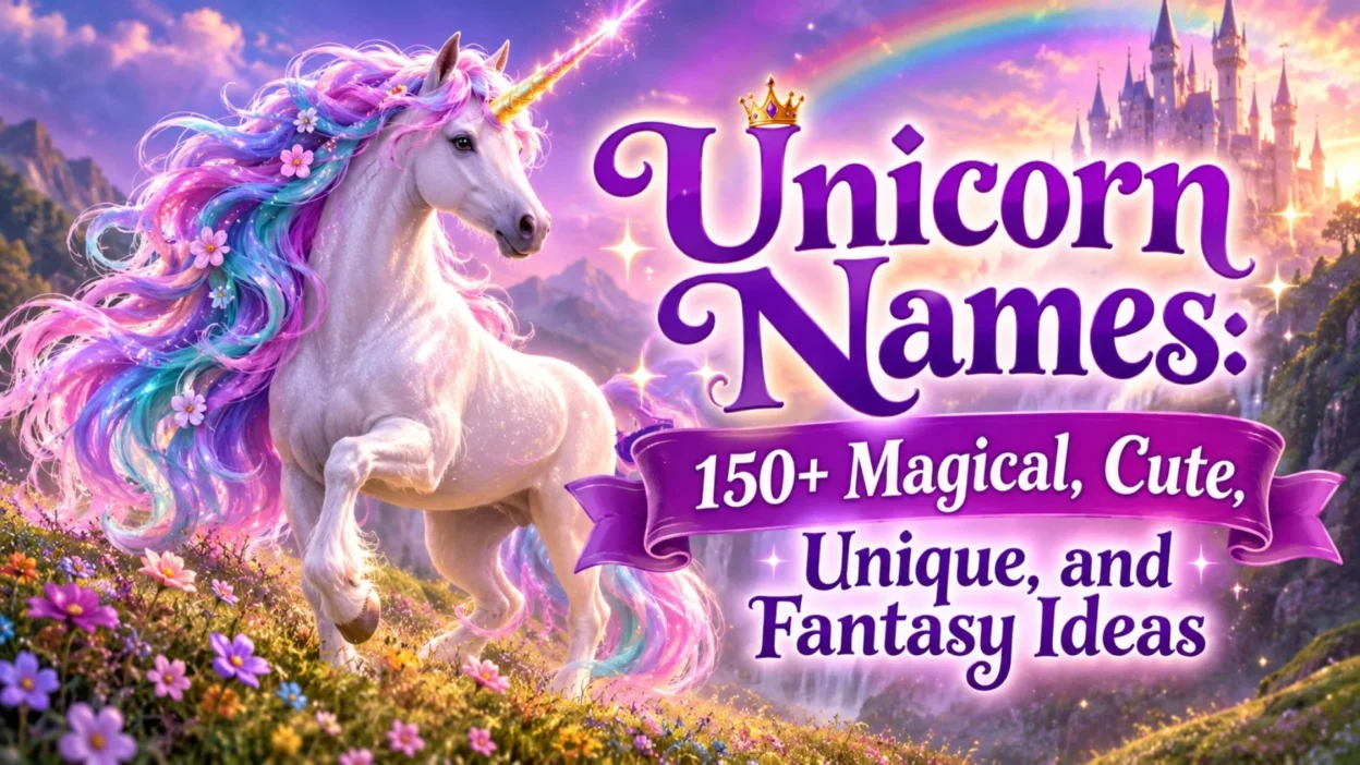 Unicorn names with magical, cute, unique, and fantasy-inspired ideas