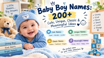 Baby Boy Names: 200+ Cute, Unique & Meaningful Ideas 👶💙