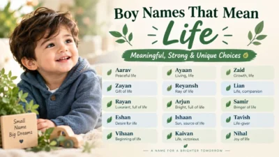 Boy Names That Mean Life 🌿
