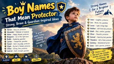 Boy Names That Mean Protector: Strong & Guardian-Inspired Ideas 🛡️👦