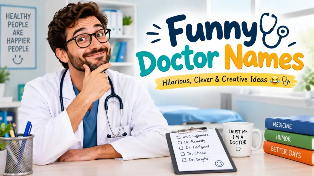 Funny doctor names with hilarious and creative medical-themed name ideas