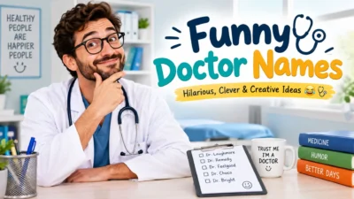 Funny doctor names with hilarious and creative medical-themed name ideas