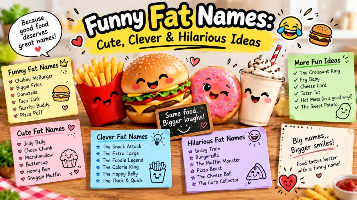 Funny Fat Names – Cute, Clever & Hilarious Ideas 😂🍔