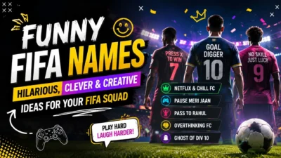 Funny FIFA names with clever and hilarious football-themed ideas