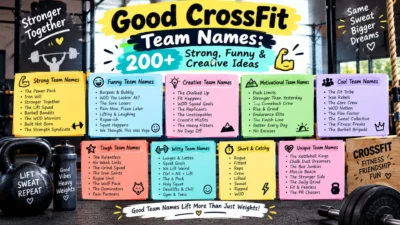 Good CrossFit team names with funny, cool, and creative ideas 💪🏋️