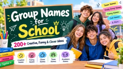 Group Names for School: 200+ Creative, Funny & Clever Ideas