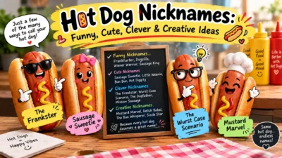Hot Dog Nicknames – Funny, Cute, Clever & Creative Ideas 🌭😂