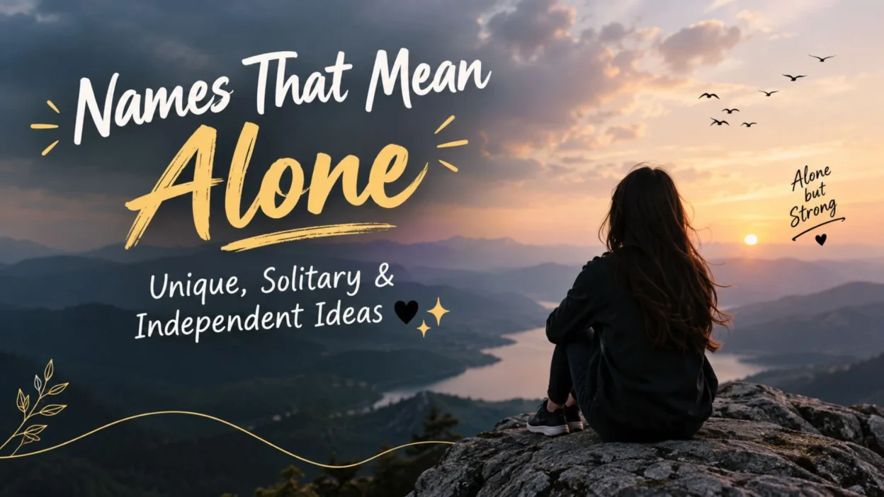 Names That Mean Alone: Unique & Solitary Ideas 🖤✨