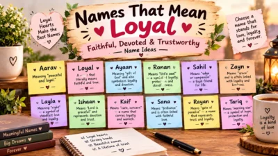 Names That Mean Loyal: Faithful & Devoted Name Ideas ❤️