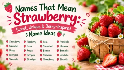 Names That Mean Strawberry: Sweet, Unique & Berry-Inspired Ideas 🍓