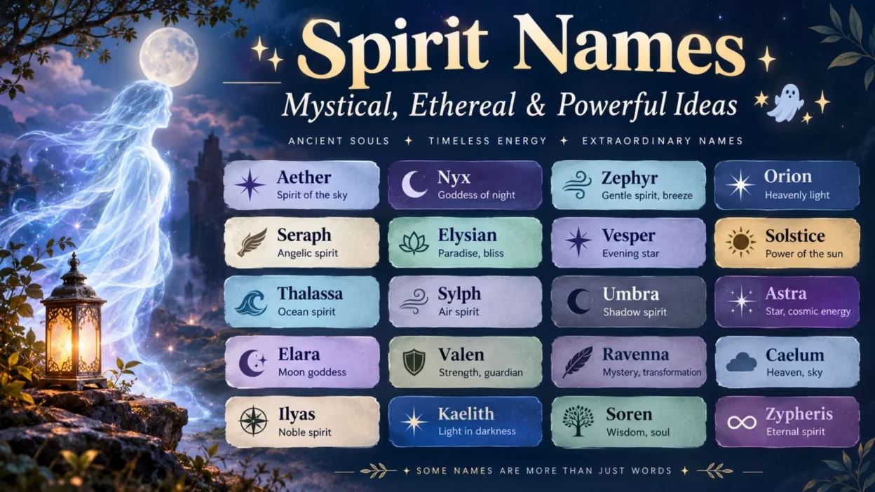 Unique Spirit Names for Fantasy Characters ✨