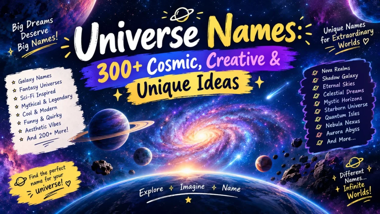 Universe Names: Cosmic, Creative & Unique Ideas 🌌✨
