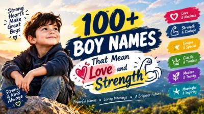 Boy names that mean love and strength