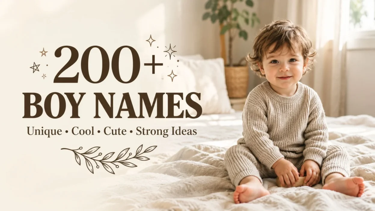 200+ unique and popular boy names