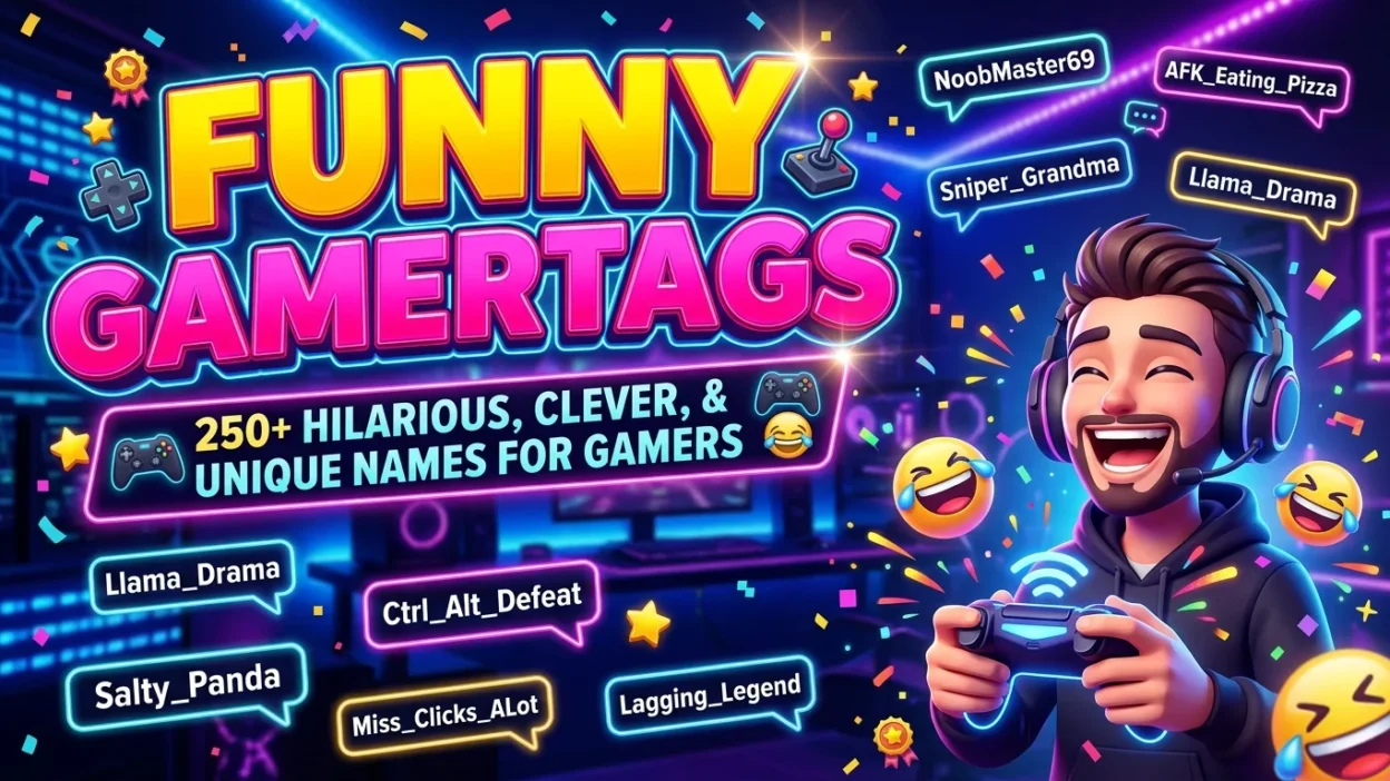 Funny gamertags ideas for gamers 🎮😂