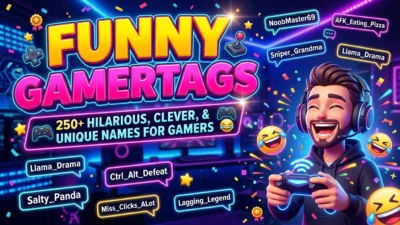 Funny gamertags ideas for gamers 🎮😂