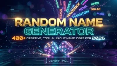 Random Name Generator with 400+ Creative Name Ideas