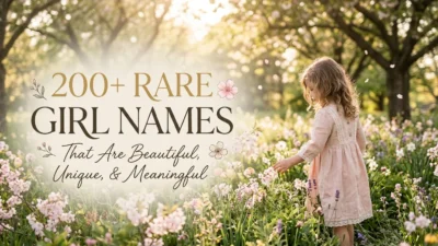 Rare girl names that are beautiful, unique and meaningful