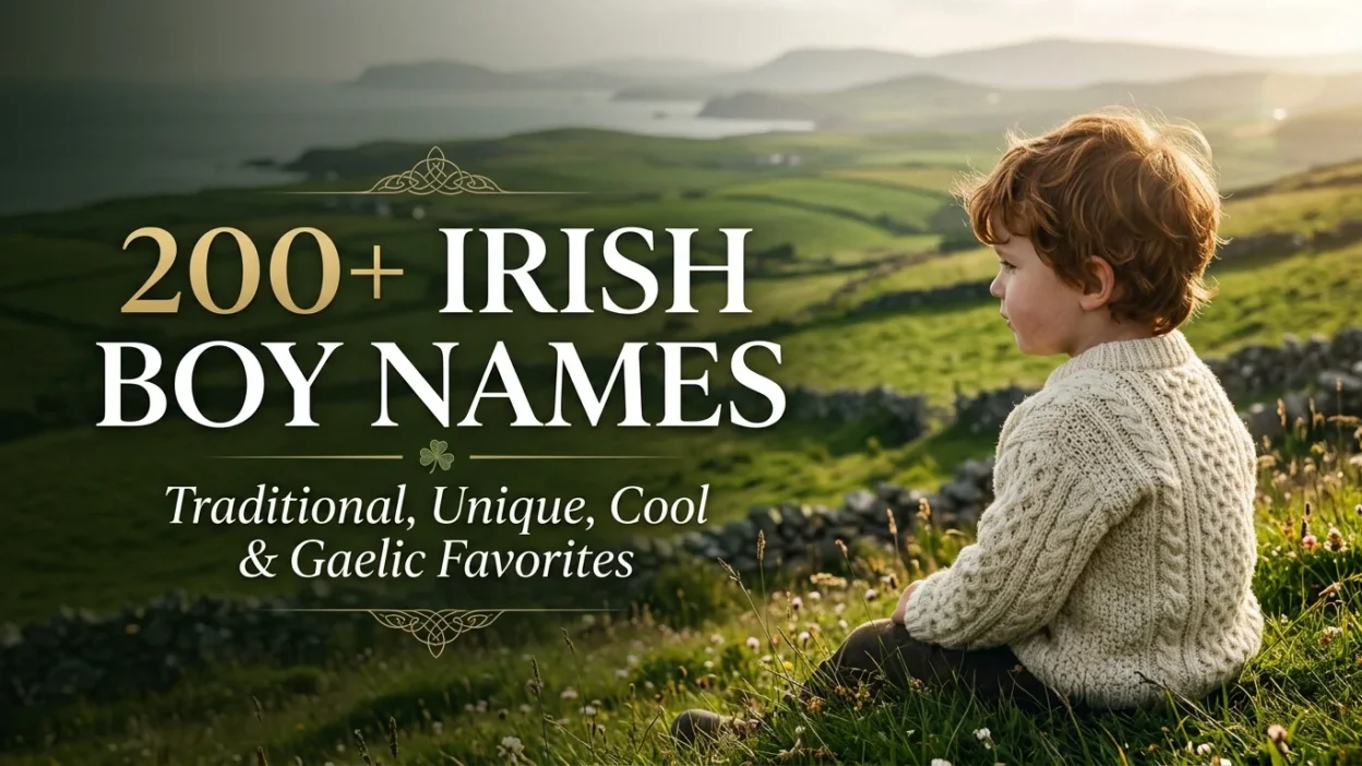 Irish boy names featuring traditional, unique, modern, and Gaelic name ideas.