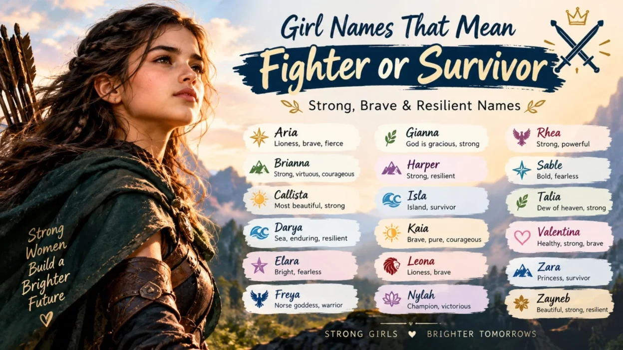 Girl Names That Mean Fighter or Survivor ⚔️