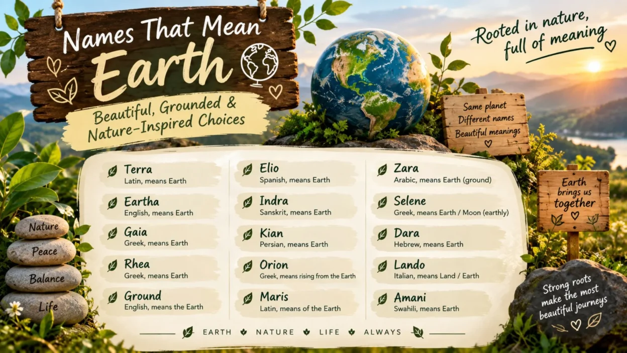 Names That Mean Earth – Beautiful Earth-Inspired Names 🌍