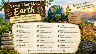 Names That Mean Earth – Beautiful Earth-Inspired Names 🌍