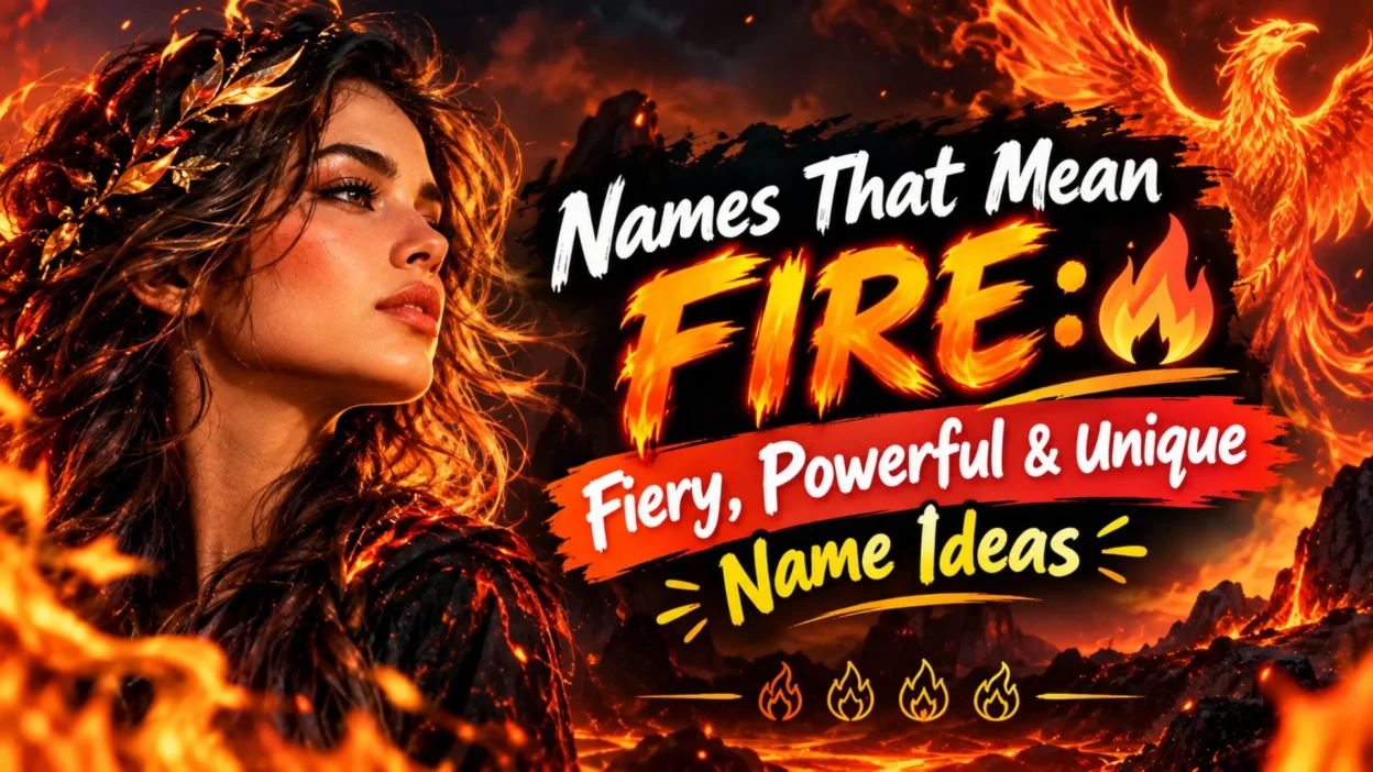 Names that mean fire with powerful, fiery, and unique name ideas 🔥